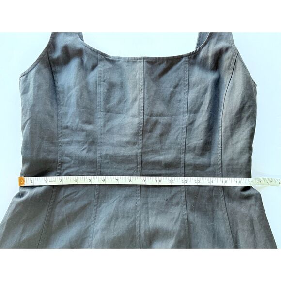 NWT Madewell Women's Seamed Square Neck Midi Dress in Black Size 14 - Picture 16 of 16